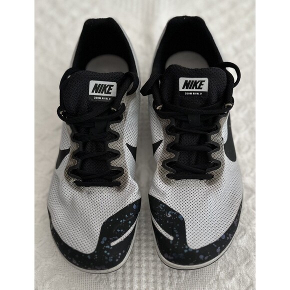 Nike Mens Zoom Rival D Track & Field White Spike Shoes Size 6.5 w/ Spikes & Tool - Picture 1 of 9